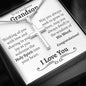 Grandson Baptism Cross Necklace - Love You This Much