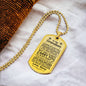 Grandson (Carry You) Dog Tag Necklace - Love You This Much