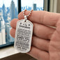 Grandson (Carry You) Dog Tag Necklace - Love You This Much