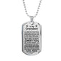 Grandson (Carry You) Dog Tag Necklace - Love You This Much