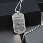 Grandson (Carry You) Dog Tag Necklace - Love You This Much