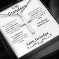 Grandson (From Grandpa) Cross Necklace - Love You This Much