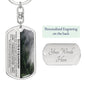Grandson (Grandparents) Keychain - Love You This Much