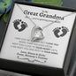Great Grandma to Be Forever Love Necklace - Love You This Much