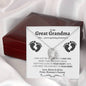 Great Grandma to Be Forever Love Necklace - Love You This Much