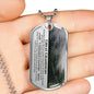 Great Grandson Cherished Chapters Dog Tag Necklace - Love You This Much
