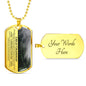 Great Grandson Cherished Chapters Dog Tag Necklace - Love You This Much
