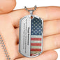 Happy 2nd Anniversary Dog Tag Necklace - Love You This Much