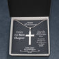 Happy Retirement Ball Chain Cross Necklace - Love You This Much