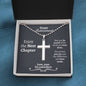Happy Retirement Ball Chain Cross Necklace - Love You This Much