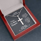 Happy Retirement Ball Chain Cross Necklace - Love You This Much