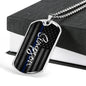 Last Name Police Dog Tag Necklace - Love You This Much