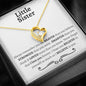 Little Sister Forever Love Necklace - Love You This Much