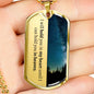 Miscarriage Gift For Dad Dog Tag Necklace - Love You This Much