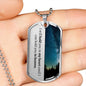 Miscarriage Gift For Dad Dog Tag Necklace - Love You This Much