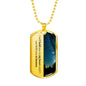 Miscarriage Gift For Dad Dog Tag Necklace - Love You This Much