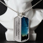 Miscarriage Gift For Dad Dog Tag Necklace - Love You This Much
