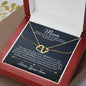 Mom (Love Son) Authentic Hearts Necklace - Love You This Much