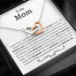 Mom 'Raised By You' Interlocking Hearts Necklace - Love You This Much