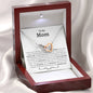 Mom 'Raised By You' Interlocking Hearts Necklace - Love You This Much