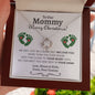 Mommy (Twin Tummy) Christmas Love Knot Necklace - Love You This Much