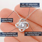 Mommy (Twin Tummy) Christmas Love Knot Necklace - Love You This Much
