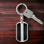 Morse Code Gridiron Keychain - Love You This Much