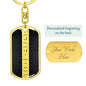 Morse Code Gridiron Keychain - Love You This Much