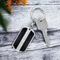 Morse Code Gridiron Keychain - Love You This Much