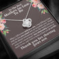 Mother In Law To Be Love Knot Necklace - Love You This Much