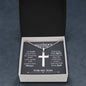 Mother's Prayer Son (Love Mom) Ball Chain Cross Necklace - Love You This Much