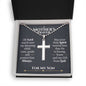 Mother's Prayer Son (Love Mom) Ball Chain Cross Necklace - Love You This Much