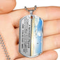 Mother's Prayer Son (Love Mom) Dog Tag Necklace - Love You This Much
