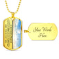 Mother's Prayer Son (Love Mom) Dog Tag Necklace - Love You This Much