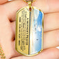 Mother's Prayer Son (Love Mom) Dog Tag Necklace - Love You This Much