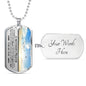 Mother's Prayer Son (Love Mom) Dog Tag Necklace - Love You This Much