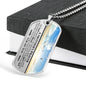 Mother's Prayer Son (Love Mom) Dog Tag Necklace - Love You This Much