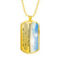 Mother's Prayer Son (Love Mom) Dog Tag Necklace - Love You This Much