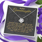 My Dear Granddaughter (Mandala) Love Knot Necklace - Love You This Much