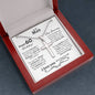 My Man 60th Birthday Ball Chain Cross Necklace - Love You This Much