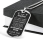 Nephew (Braver) Dog Tag Necklace - Love You This Much