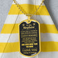 Nephew (Braver) Dog Tag Necklace - Love You This Much