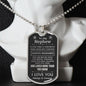 Nephew (Braver) Dog Tag Necklace - Love You This Much