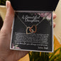 New Beautiful Daughter Interlocking Hearts Necklace - Love You This Much