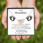 New Grandma (Mom's Tummy) Interlocking Hearts Necklace - Love You This Much