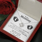 New Mom of Twins (Tummy) Love Knot Necklace - Love You This Much