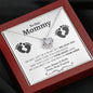 New Mom of Twins (Tummy) Love Knot Necklace - Love You This Much