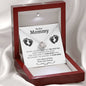 New Mom of Twins (Tummy) Love Knot Necklace - Love You This Much