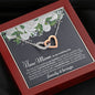 New Mom Wedding Interlocking Hearts Necklace - Love You This Much