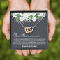 New Mom Wedding Interlocking Hearts Necklace - Love You This Much